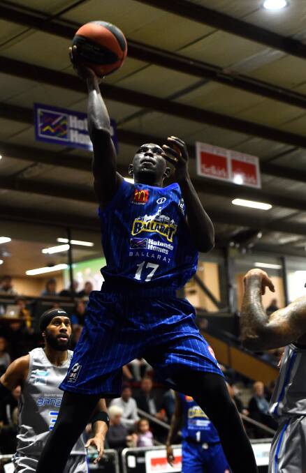 RESET: Kuany Kuany's NBL opportunity came following a stellar season with the Ballarat Miners. Picture: Adam Trafford