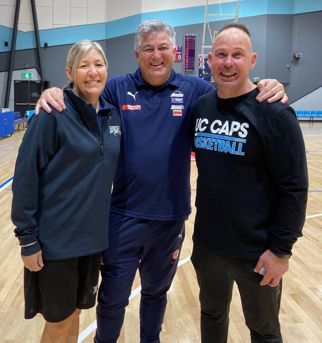 HEAVY HITTERS: Ballarat Basketball director of coaching Brendan Joyce hosted a clinic with Bendigo Spririt head coach Tracy York and Canberra Capitals head coach Paul Goriss on Friday. Picture: Supplied