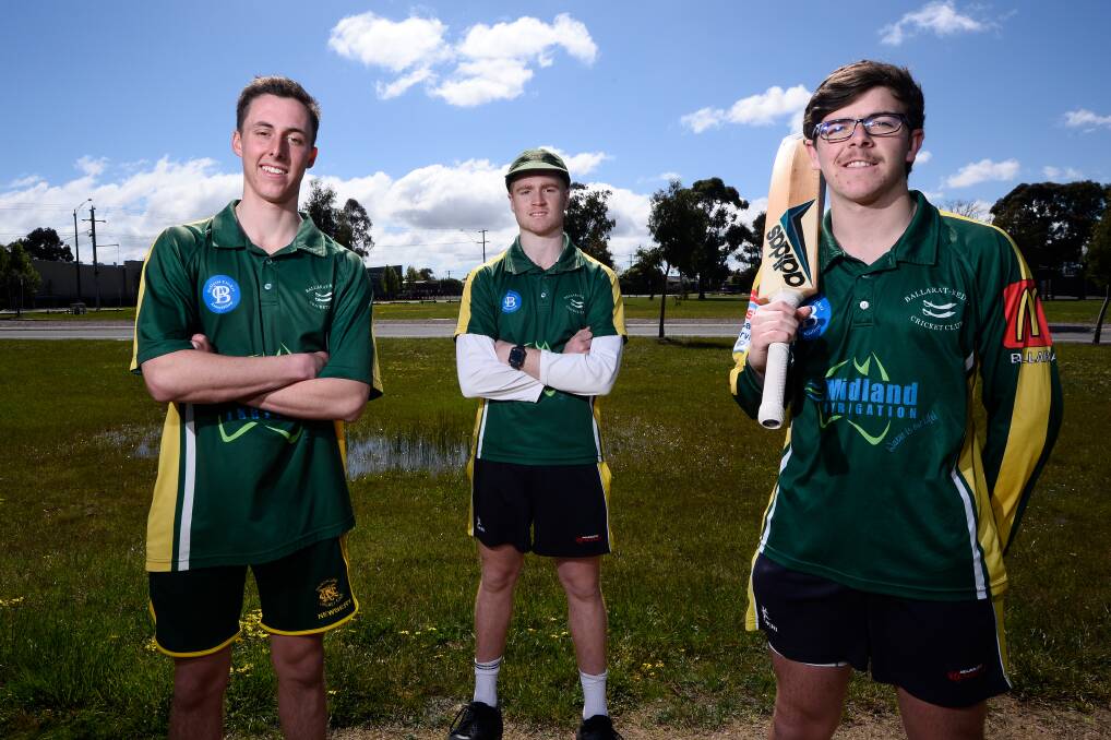 RECRUITS: Daniel Lawler, Jack Riding and James Doherty have joined Ballarat-Redan from the Melbourne premier ranks. Picture: Adam Trafford