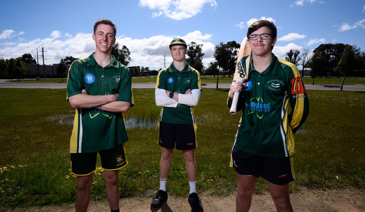 RECRUITS: Daniel Lalor, Jack Riding and James Doherty joined Ballarat-Redan from the Melbourne premier ranks for the start of the BCA season. Picture: Adam Trafford