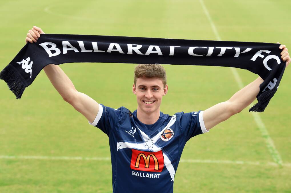 STEPPING UP: Liam Haintz has signed with Ballarat City for the 2020 season. Picture: Kate Healy