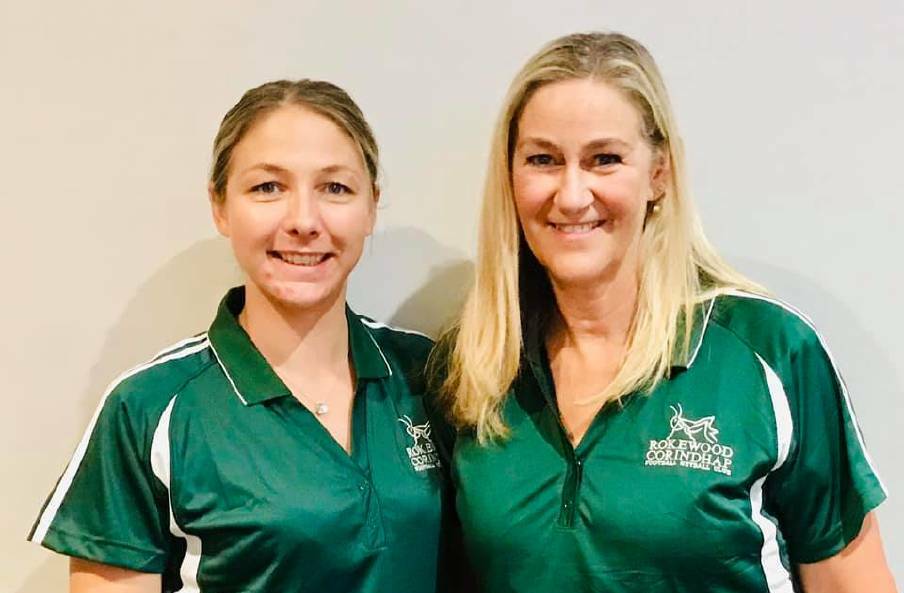 BIG SIGNING: New head coach Kerry Lightfoot (right) with Rokewood-Corindhap director of netball Sally Handford. Picture: Rokewood-Corindhap Facebook.