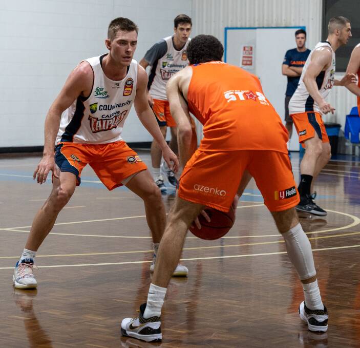 DREAM REALISED: Ballarat-born Anthony Fisher trains with the Cairns Taipans ahead of the 2019-20 NBL season. Picture: Contributed