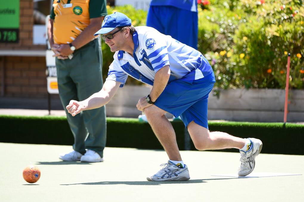 BACK ON TRACK: Victoria skipper Craig ford enjoyed a 13-shot win over Buninyong's Mick Storey in Saturday's premier bowls clash at Victoria Bowling Club. Pictures: Adam Trafford