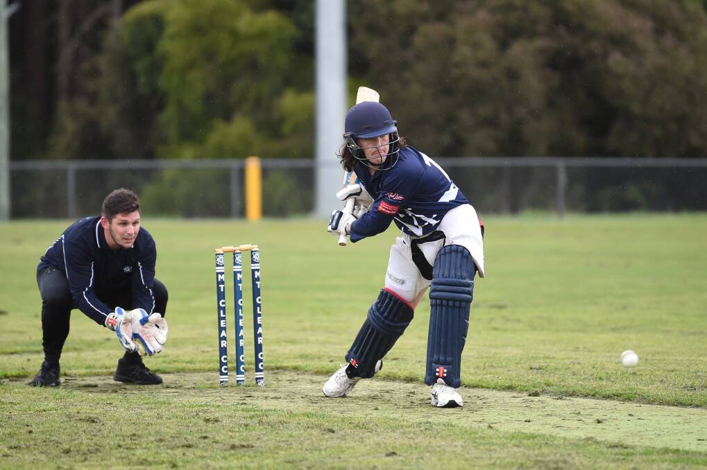 FOCUSED: Mt Clear's Jacob Smith and Isaac Hucker train ahead of the 2020-21 Ballarat Cricket Association season. Picture: Kate Healy