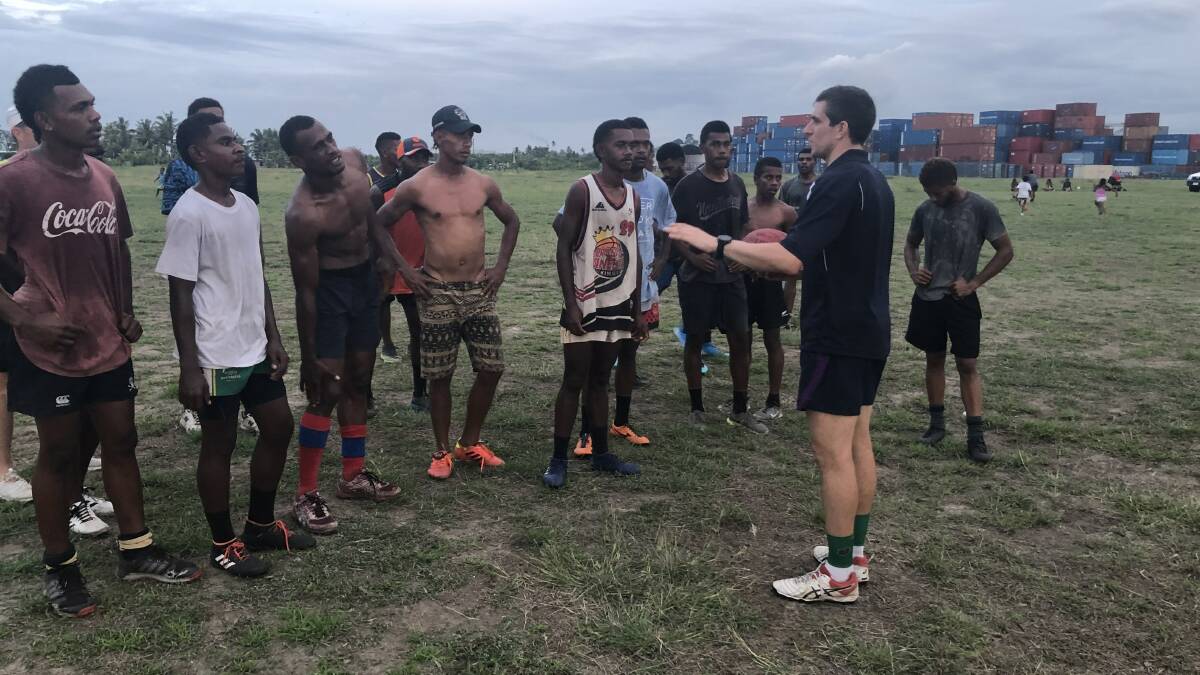 LISTEN UP: Dean Ryan said it was only a matter of time before an AFL star came out of Fiji. Picture: Contributed