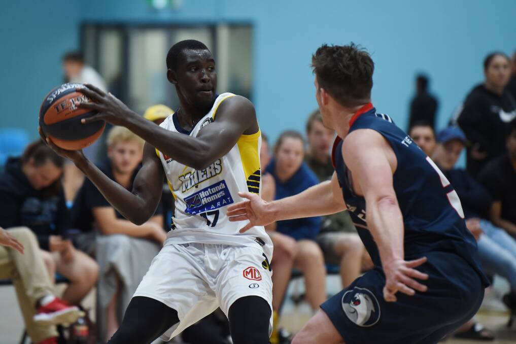 QUESTIONS: Kuany Kuany was one of three Ballarat Miners players to play in the NBL last season. Picture: Kate Healy