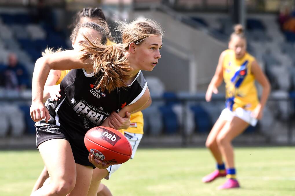 CHANCE: Lake Wendouree junior Renee Saulitis will be among Rebels hopefuls at the 2020 AFLW women's draft. Picture: Kate Healy