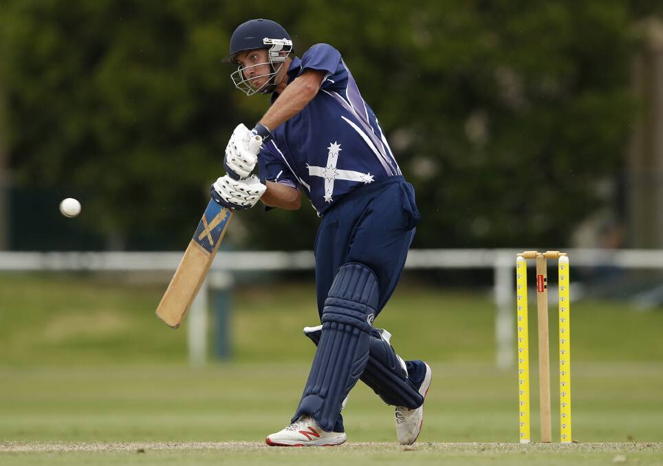 GOO EFFORT: Jarrod Burns made 75 runs for Ballarat in the BCA's loss to Bendigo in the Melbourne Country Week provincial final. Picture: Dylan Burns