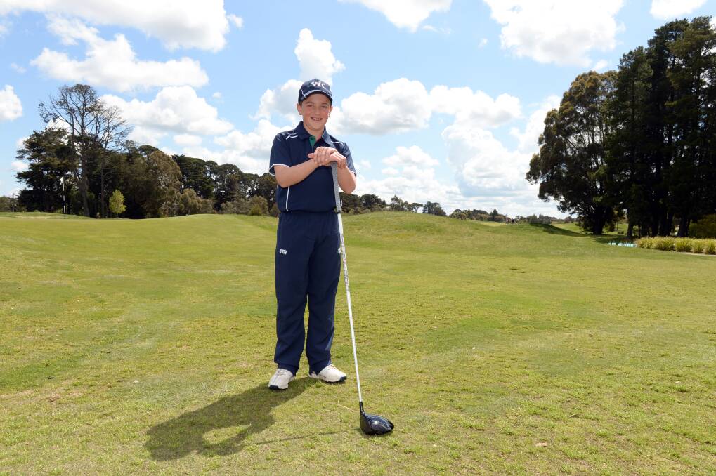 GREAT EFFORT: Liam Howlett has won a bronze medal at the Victorian National 12-years and under Golf Championships. Picture: Kate Healy