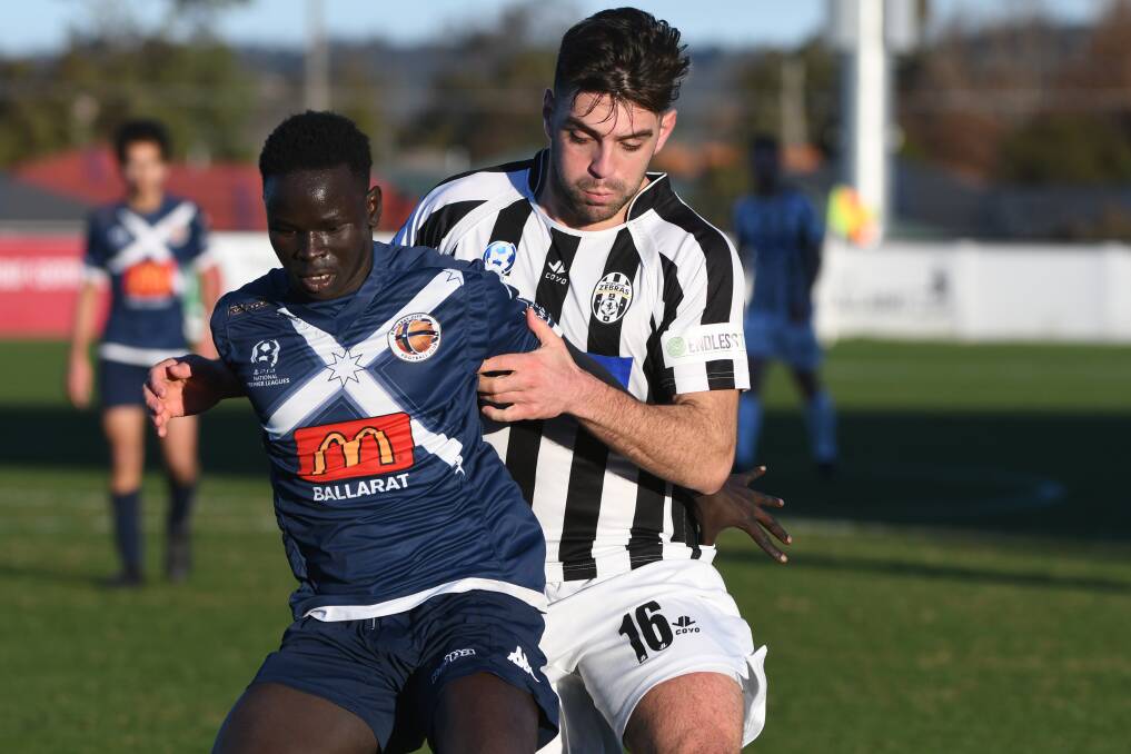 POTENTIAL: Chudiar Tharjiath was one of five Ballarat City players to turn heads of A-League clubs after showcasing elite potential in 2019. Picture: Kate Healy