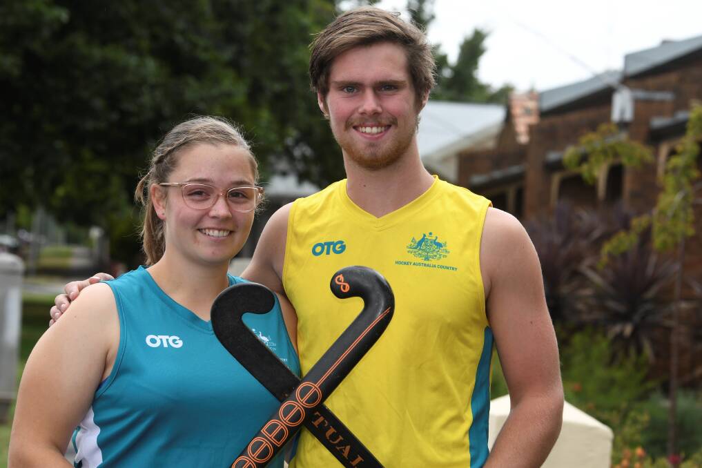 PRODIGIES: Sophie Martin and Lachie Hansford were were named in the Australian Country squad. Picture: Lachlan Bence