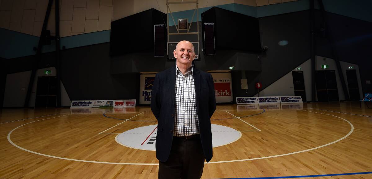 ANNOUNCEMENT: Basketball Ballarat chief executive Peter Eddy at the Ballarat Sports Event Centre on Friday. Picture: Adam Trafford 