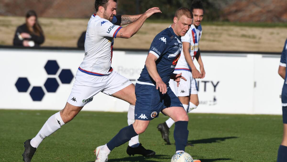 CAPTAIN STRIKES: Shaun Romein scored a goal in Ballarat City's draw with Langwarrin on Saturday. Picture: Kate Healy