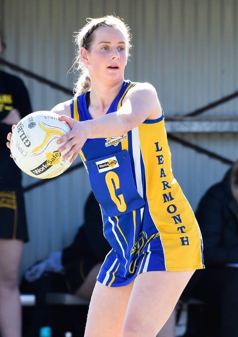 HEARTBREAK: Katelyn Sutton in action during the CHNL A Grade Netball preliminary final against Learmonth. Picture: Lachlan Bence