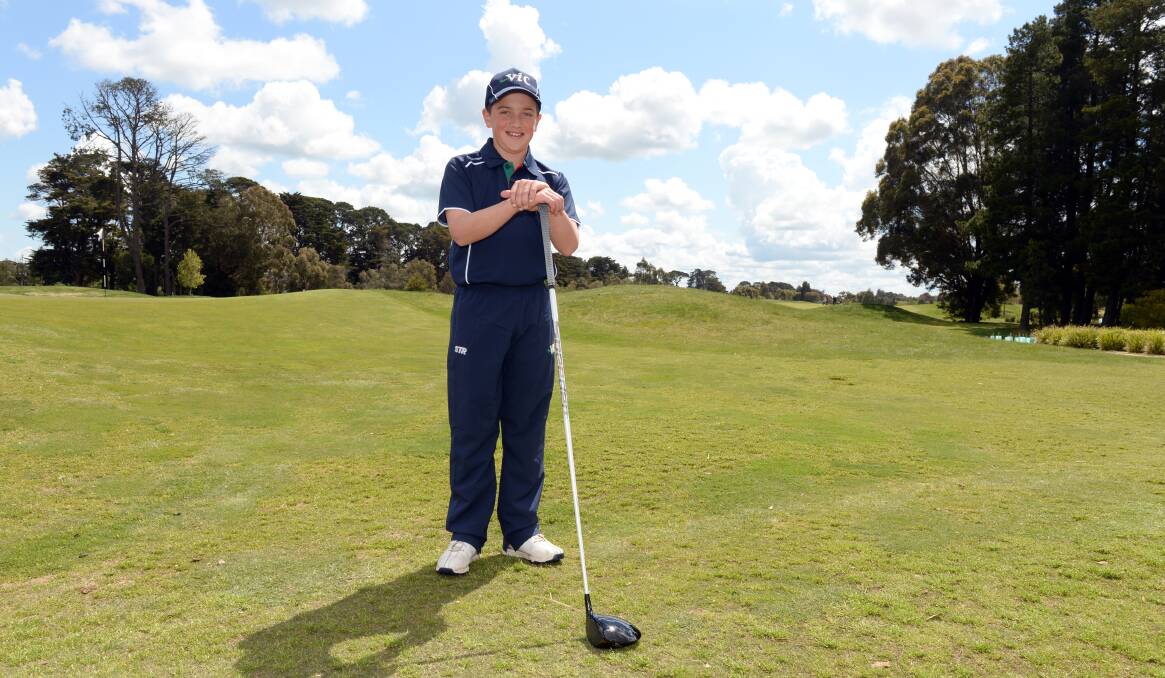 REPRESENT: Liam Howlett was the only regional player selected in the National 12-years and under Golf Championships team. Picture: Kate Healy 