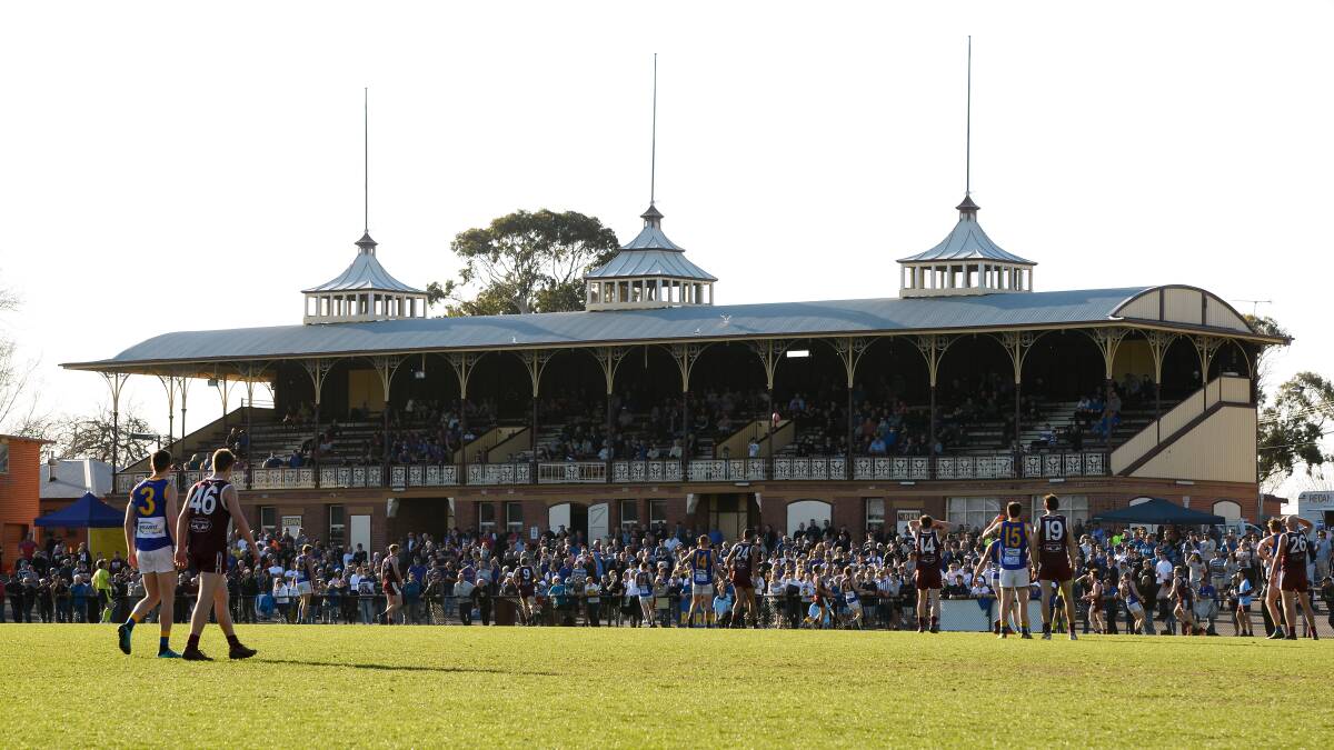 PACKED OUT: Seabastopol and Melton do battle at City Oval in the 2019 preliminary final.