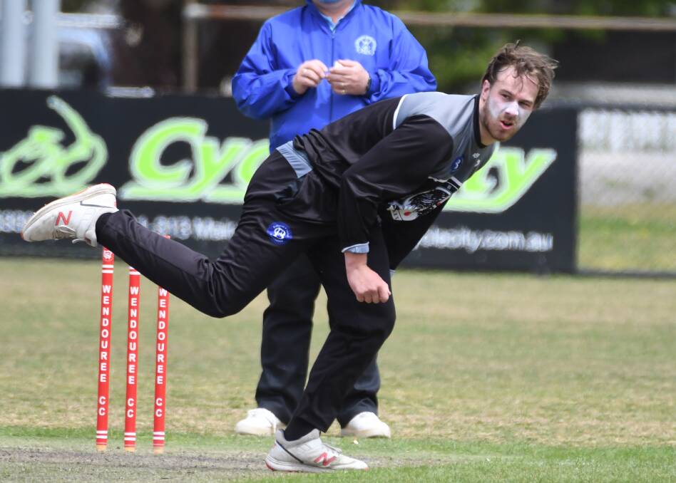 ON FIRE: Ash McCafferty finished with superb bowling figures of 4-13 in North Ballarat's win over Wendouree. Picture: Kate Healy