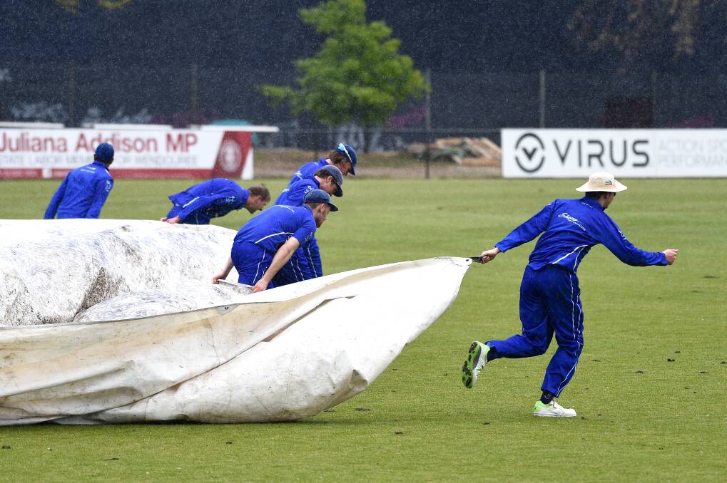NO GAMES: Poor weather has forced the BCA to cancel cricket this weekend. 