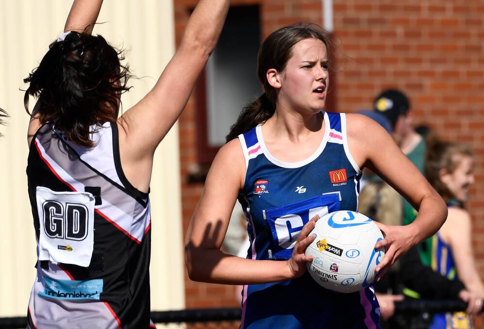 YOUNG GUN: New Sunbury coach Luke Rawlings will lean heavily on teenage goal attack Shelby Holter in 2020. Picture: Lachlan Bence 