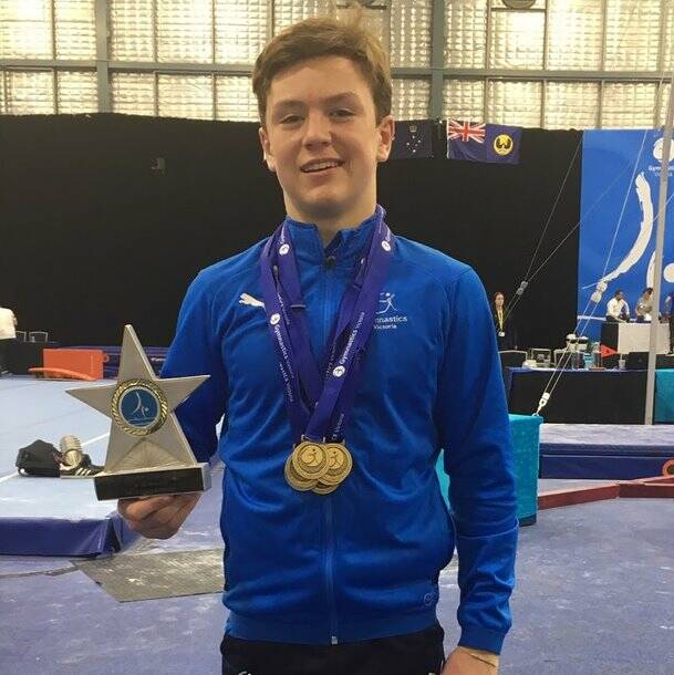 YOUNG GUN: State gymnastics champion Nicholas Howard will represent Victoria at Australian titles. Picture: contributed