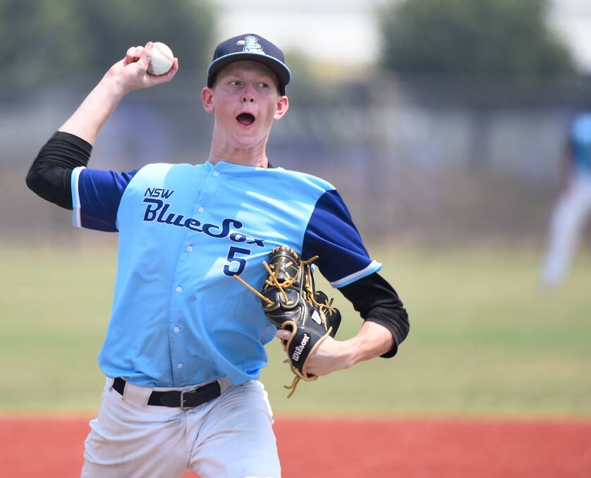 PITCH: Riley Watson of NSW during the Australian Youth Championships in Ballarat. Picture: Adam Trafford