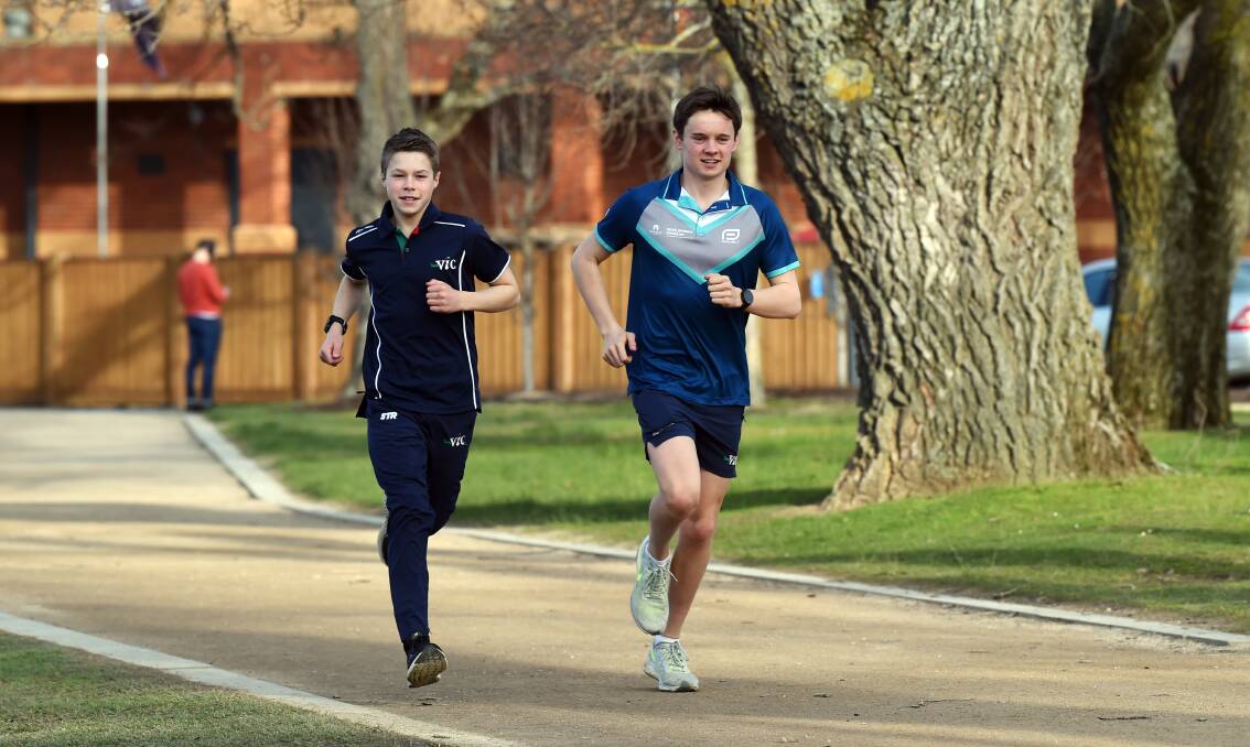 Darcy Williams and Oscar Wootton were selected to be part of the Triathlon Victoria Development Program this year.