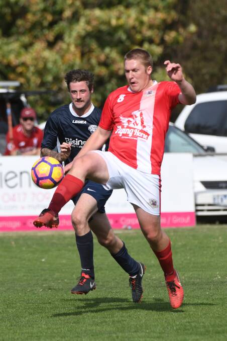TOP TWO: Jake Romein's defensive efforts were instrumental in Ballarat's 1-0 win over Barnstoneworth United.