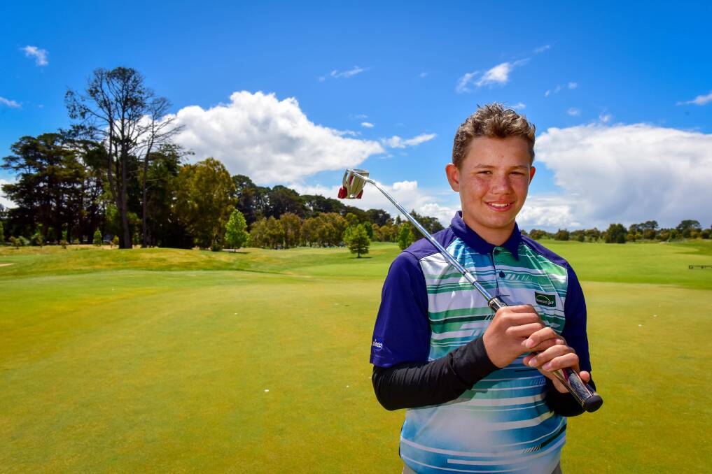 YOUNG GUN: Far North Queensland teenager Tom Whittle was the junior champion at the Aboriginal and Torres Strait Islander Golf Championship at Ballarat Golf Club. Picture: Brendan McCarthy