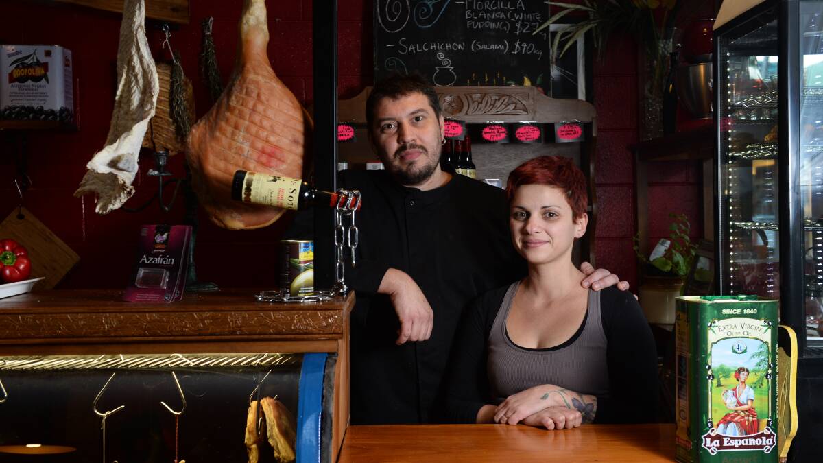 TRADITIONAL: Meigas proprietors Jose Fernandez and Yamelly Perez. The restaurant aims to share the Spanish culture through traditional northern Spanish cuisine. File photo