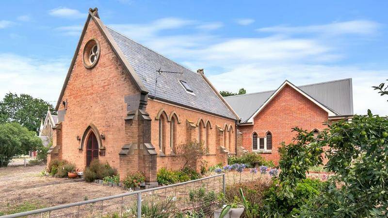 This circa 1863 Holy Trinity Anglican Church and Sunday school hall at Waubra was carefully converted into a stunning private home.