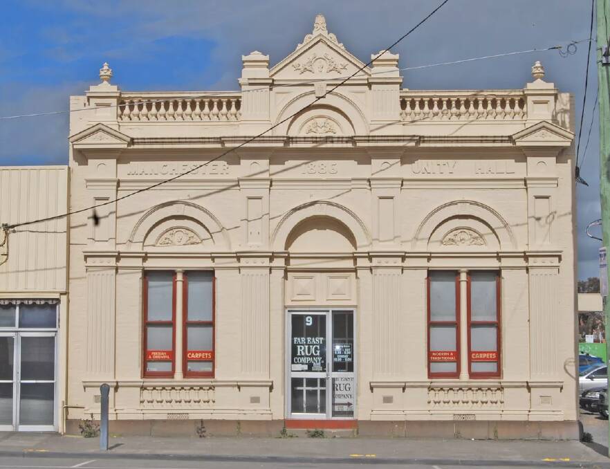 The Manchester Unity Hall in Grenville St, Ballarat, built in 1886. Photo: Supplied