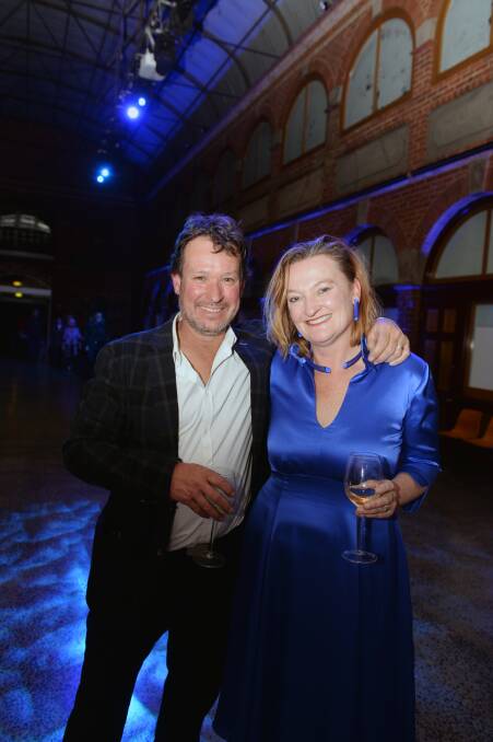 Launch: Derek John with BOAA artistic director Julie Collins at Friday's launch party. Photo: Kate Healy