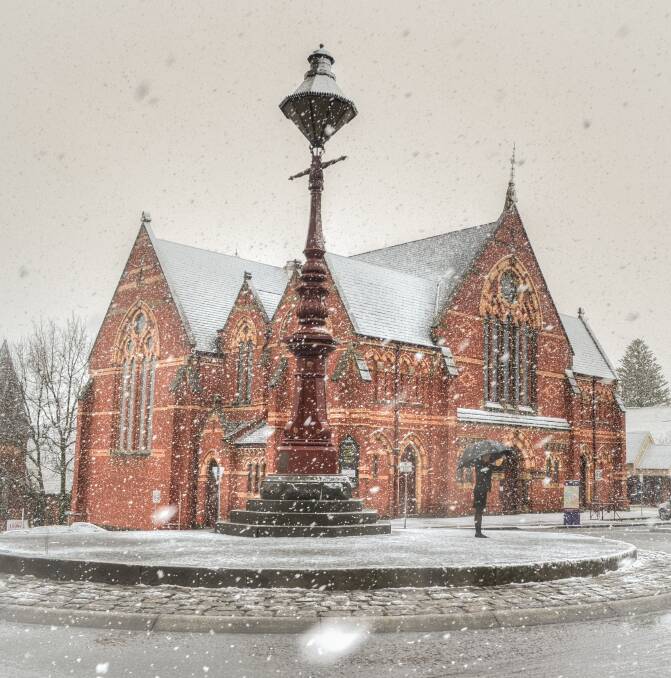 Snow Relief: This photo by Marcus Carter is one of the entries for the Ballarat Foundation's 'Ballarat Through My Eyes' Photography Competition, capturing a rare sight of snow fall in the city.