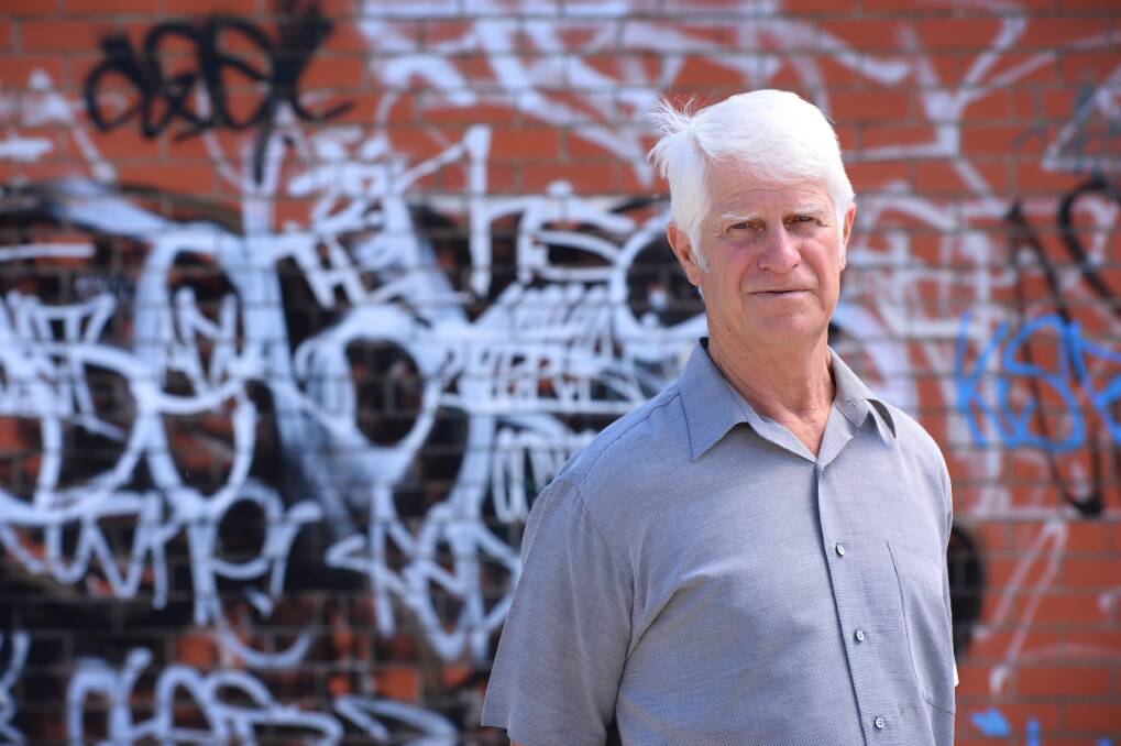 CLEAN IT UP: Former Ballarat police chief inspector Bob Barby believes a whole community approach needs to be taken to tackle the city's graffiti problem. Picture: Adam Trafford