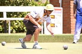 Ben Morris skips his City Oval rink to a win against Sebastopol in the Hawk's last outing of the season. Pictures by Adam Trafford.