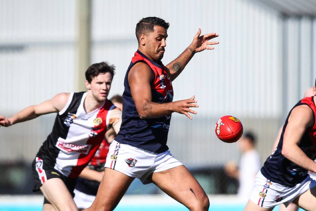 TALL DEFENDER: Dean Heta is a big acquisition for the reigning BFL premier. Picture: Border Mail