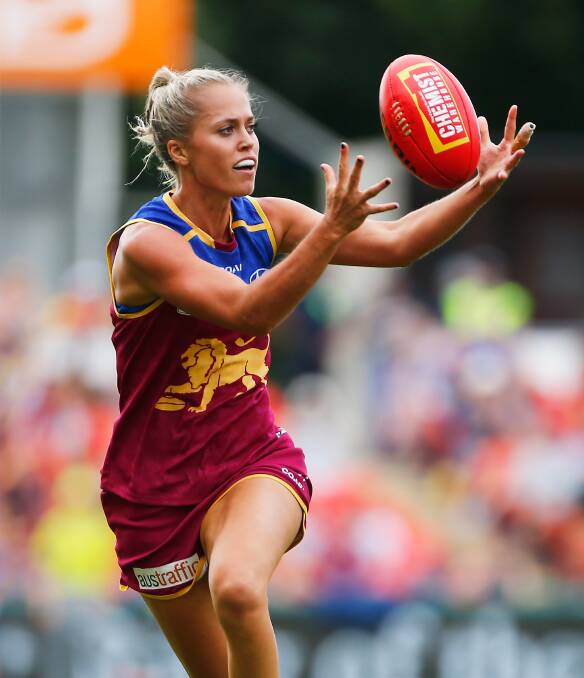 LEADING THE WAY: Kaitlyn Ashmore is in the running to wear the Big V in the AFLW's inaugural state-of-origin match. Picture: Getty Images