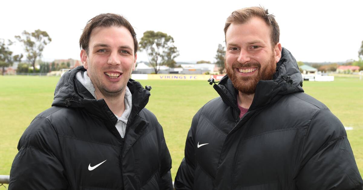 NEW LEADERSHIP: Corey Smith, left, is the Sebastopol Vikings new senior coach and will be assisted by Adam Newbold. Picture: Lachlan Bence 