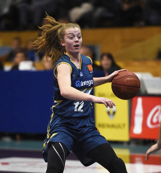 ON THE UP: Abbey Wehrung during her development phase while playing with Ballarat Rush.