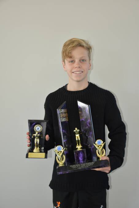 AWARDS: MDASA country short course 11/under trophy winner Giles Peters