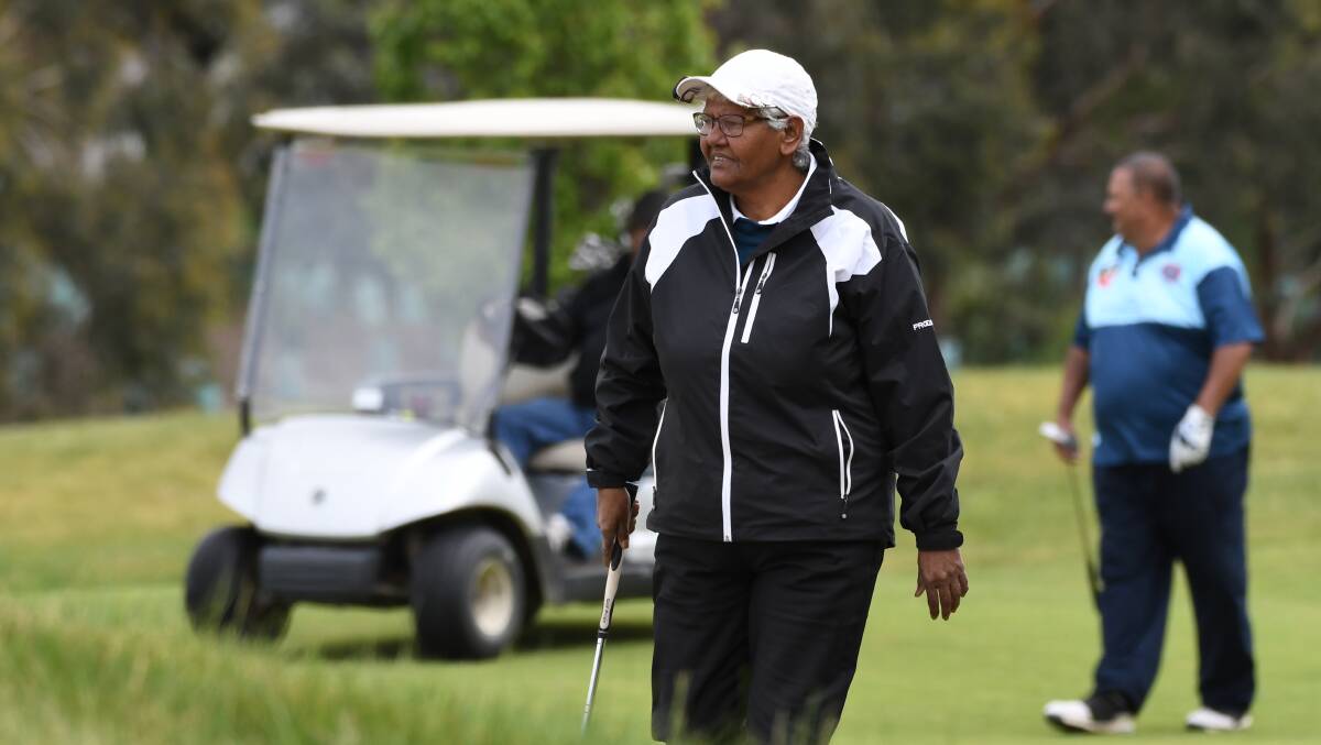 VISITOR: Nerida Saunders finds herself in third in the women's championship after two rounds.