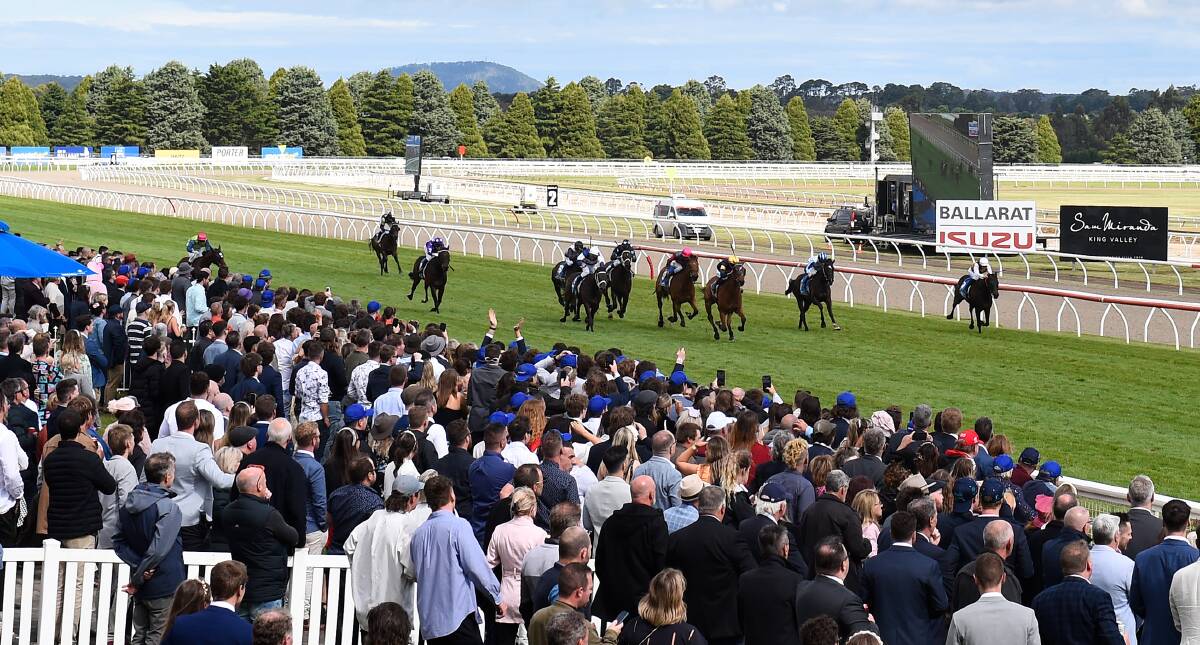 Crowds at November's Ballarat Cup. Picture by Lachlan Bence