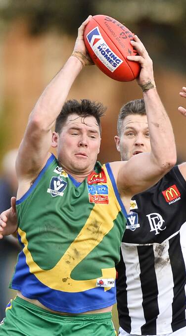 SEASON OVER: Caleb Hepworth's first season for Lake Wendouree might be over with a broken finger. 