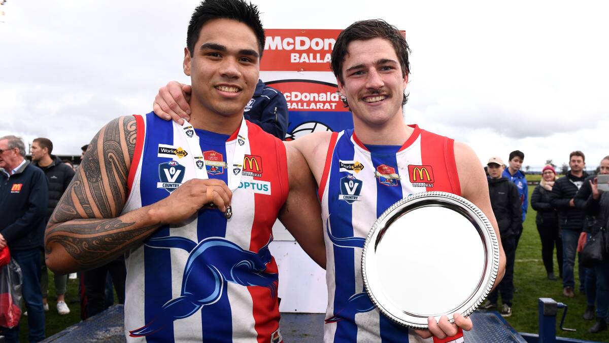 Roos teammates Mickitja Rotumah-Onus and Jacob Brown received the best-on-ground awards. 