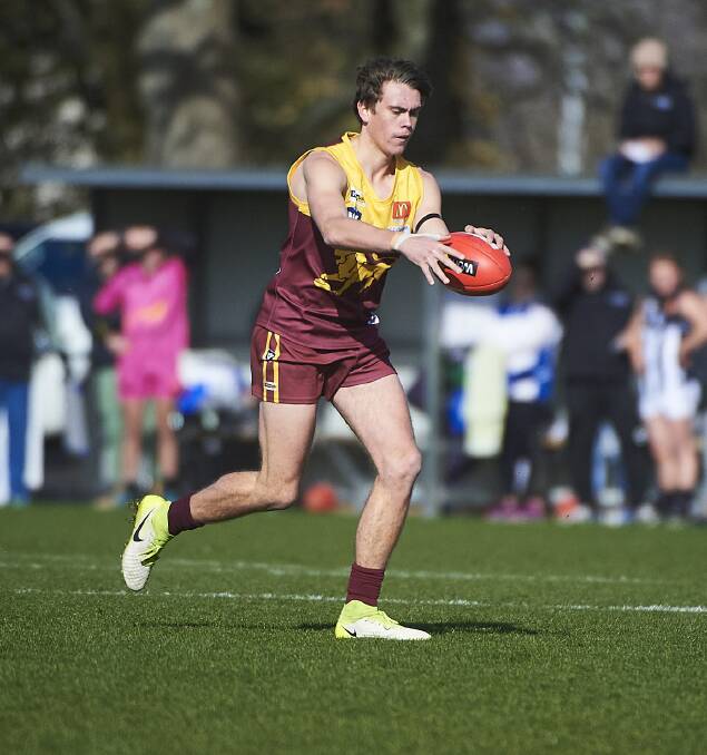 Redan's Lachlan McLean - debuting for North Melbourne in the VFL 