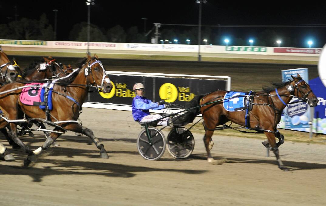 New Zealander AGs White Socks wins this year's Ballarat Pacing Cup.