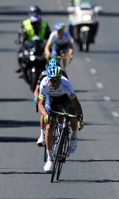 MASTER: Simon Gerrans has mastered the Buninyong road race circuit for national titles in 2012 and 2014.