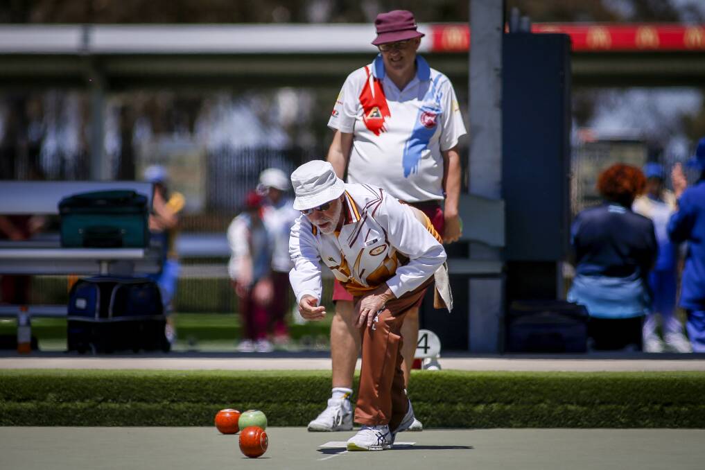 DIGGERS DAY: Peter Orr, of City Oval, joined the wide representation of clubs at the BMS "Diggers Day" tournament.