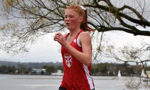 PATHWAY: Distance runner Georgina Mees is among Ballarat youngsters selected in an Athletics Victoria talent program.